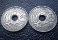 Стара монета 10 сантима 1935 г. и 1936 г.Франция - красиви !, снимка 5