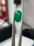 Естествен хризопраз – кабошон, 8,05 ct | Наситено зелен, полупрозрачен, снимка 13