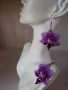 "Purple Orchid" Тези изящни обеци съдържат истинска мини орхидея в красиви розово-лилави нюанси, снимка 10