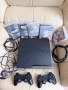 PlayStation 3 Slim 120GB + 2 джойстика + 5 игри, снимка 1