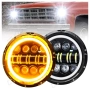 200W LED Фарове 7 инч за Lada Niva, Nissan Terrano 2, Cherokee KJ и др, снимка 1