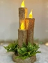 Коледна магия с три бляскави LED свещи, снимка 2