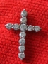 Старо сребърно кръстче 44366, снимка 4