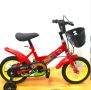 Детски велосипед с противоплъзгащи се гуми и светещи помощни колела, снимка 6