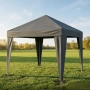 Сгъваема градинска шатра 3x3 м – Здрава метална конструкция, регулируема височина , снимка 2