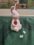 Ретро  порцеланово Великденско зайче, снимка 4