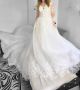 Сватбена рокля с тюл и бродерия, снимка 1 - Сватбени рокли - 45591462