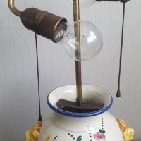 Немска порцеланова нощна лампа, снимка 4 - Антикварни и старинни предмети - 45150466
