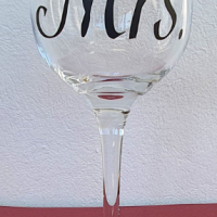 Стъклени чаши за вино с надпис , снимка 4 - Чаши - 44950684