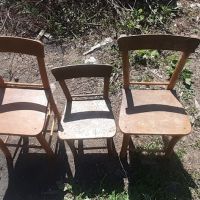стари малки дървени столове-90лв, снимка 4 - Столове - 45263238