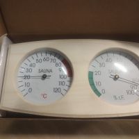 2 в 1 Брезов дървен термометър за сауна Хигрометър Измервател на температурата Стая за сауна Сауна

, снимка 2 - Други - 45371812