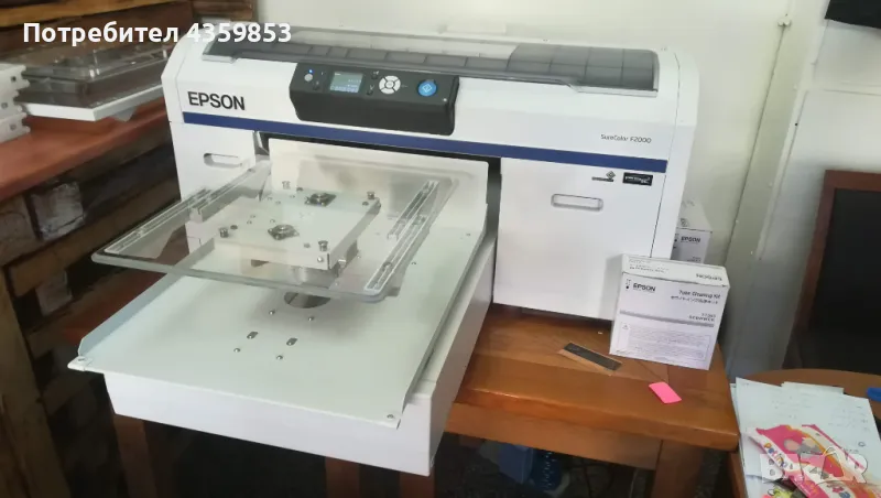 ПИНТЕР ЗА ТЕНИСКИ EPSON SC-F2000 (DTG & DTF), снимка 1