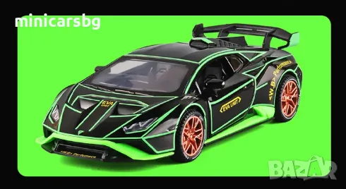 USB, с дим от ауспусите❗Метални колички: Lamborghini Huracan (Ламборгини Хуракан), снимка 1