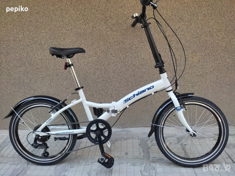 Продавам колела внос от Германия  тройносгъваем алуминиев велосипед SCHIANO IT 20 цола, снимка 1