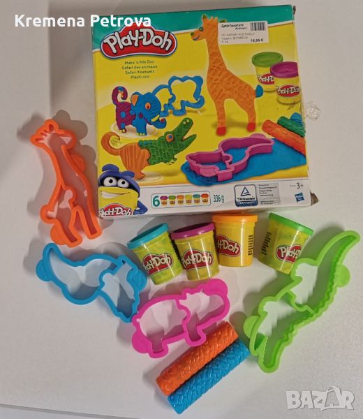 Playdoh - Детски комплект Crazy Zoo, снимка 1