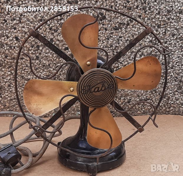 Колекционерски вентилатор от 1920 г марка Kabe, снимка 1
