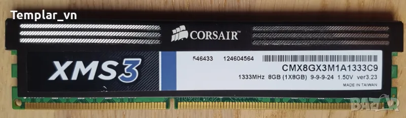 CORSAIR XMS3 1x8 GB Vengeance1x4 GB  DDR3 1600 // XMS3 2x4 1600 // 2x2 1600 // GEIL 4x4 DDR3 1333, снимка 1
