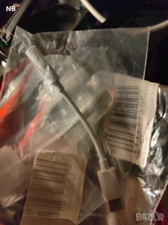 преходник от type C към стерео жак, снимка 1