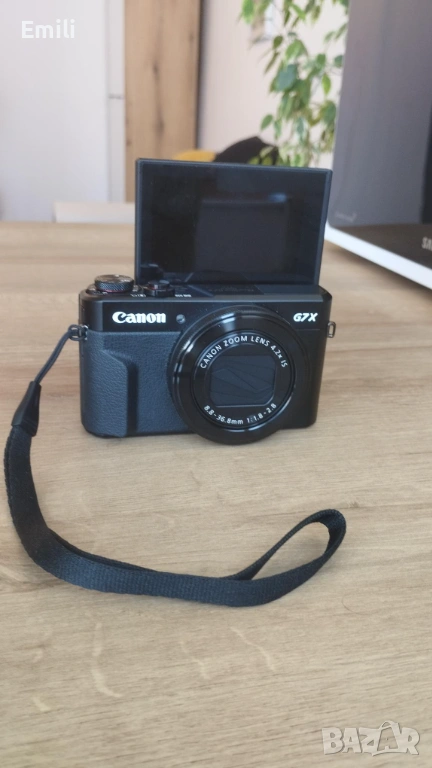 Фотоапарат Canon PowerShot G7 X Mark II, 20.1MP, Black с  калъф, снимка 1