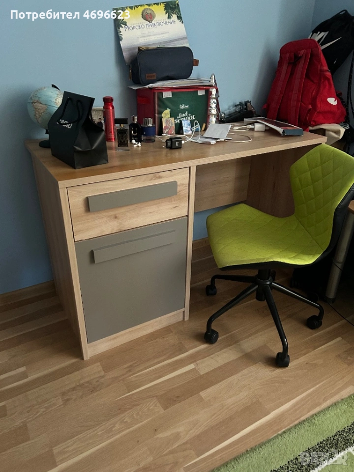 Детско бюро и стол, снимка 1
