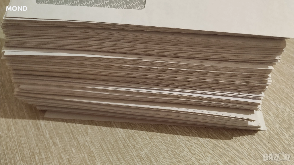 312 Плика DL, 110х220мм за лист А4, сгънат на три, снимка 1