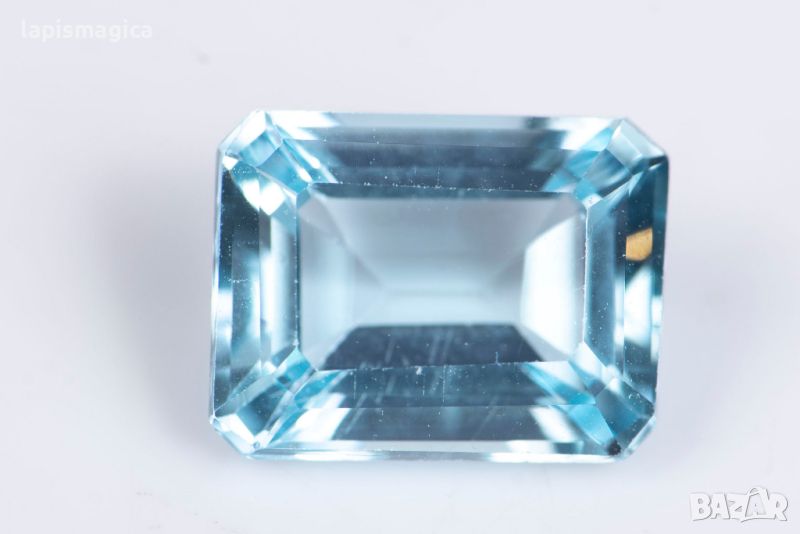 Син топаз 2.82ct 9x7mm октагон шлифовка №1, снимка 1