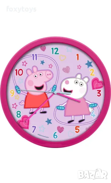 Стенен часовник Peppa Pig, Пепа, снимка 1