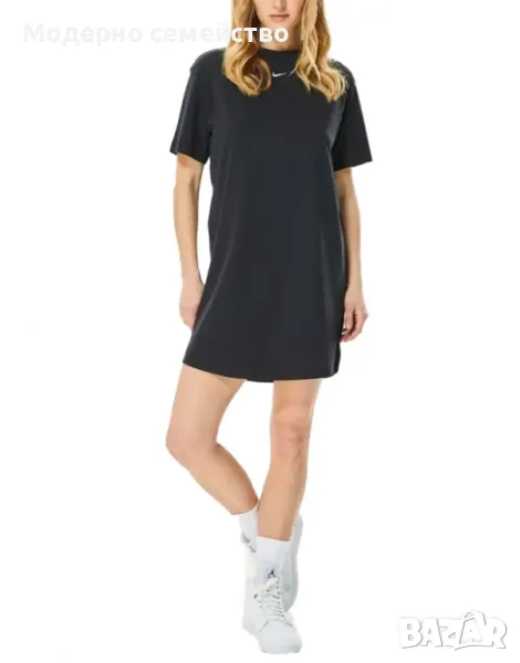 Дамска рокля NIKE Sportswear Chill Knit Oversized Tee Dress Black, снимка 1