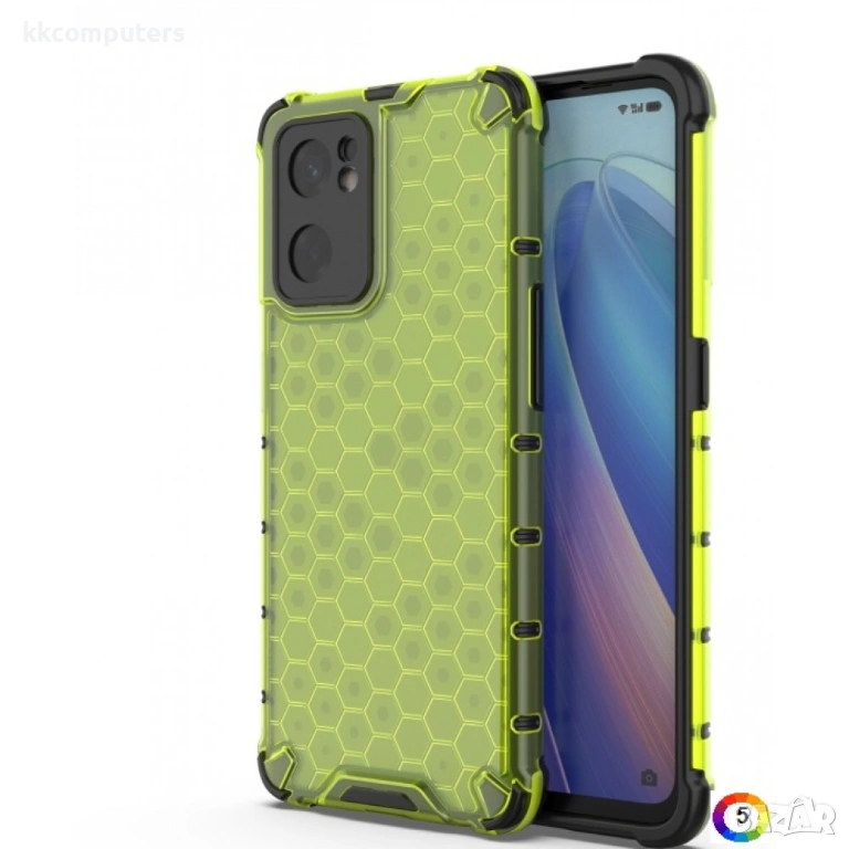 OPPO Reno7 SE 5G Силиконов Калъф Honeycomb TPU и Протектор, снимка 1