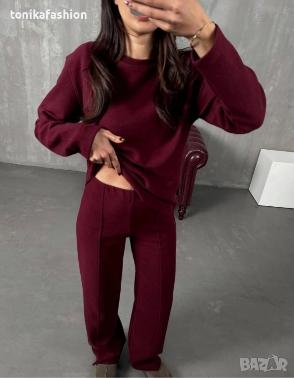 Комплект цвят бургунди s/m, снимка 1