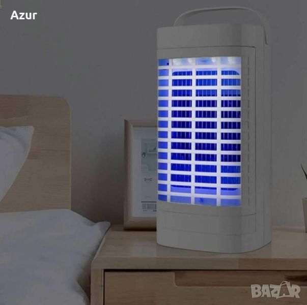 Електрическа лампа с мощен вентилатор против комари, снимка 1