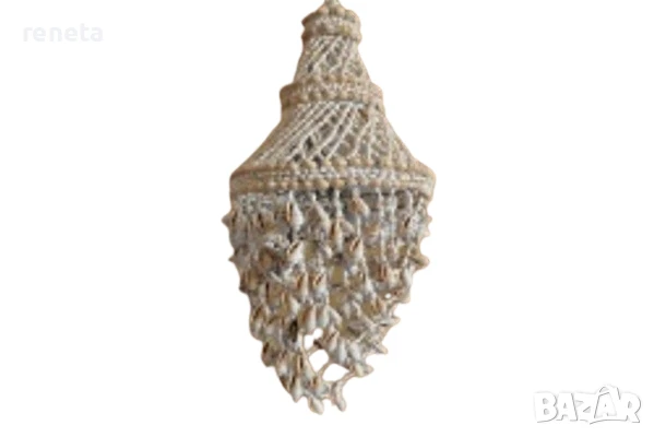 Вятърен звънец, Естествени раковини, Ръчна изработка, 90х25 см, снимка 1