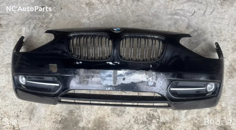 Предна броня черна ОРИГИНАЛНА за BMW БМВ 1 серия F20 F21 Sport 7272568 2014, снимка 1