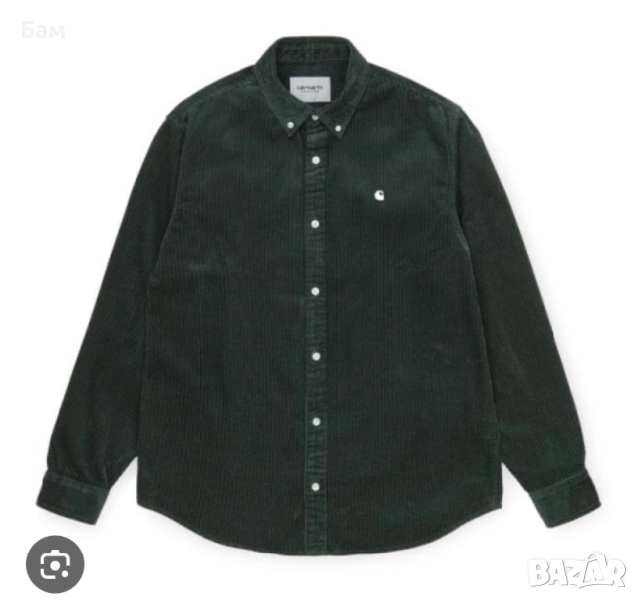 Оригинална мъжка риза Carhartt L/S Madison Cord Shirt размер М, снимка 1