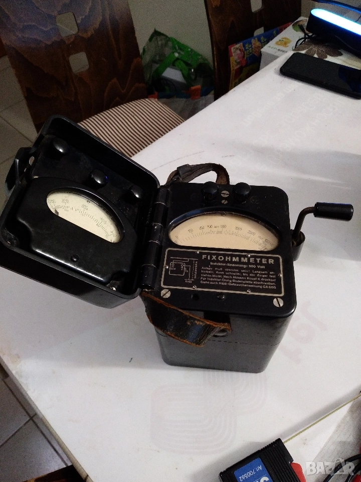 Ретро, бакелитов мегер, снимка 1