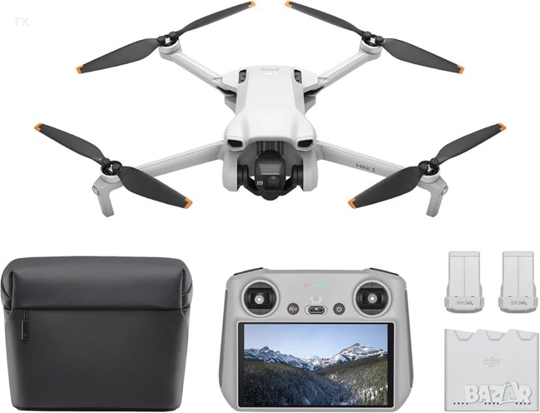 DJI Mini 3 Fly More Combo с DJI RC , 3 батерии, снимка 1