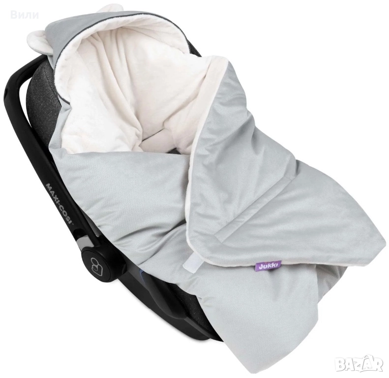 Бебешки Одеяло Спален чувал с качулка  за кола И на вън, снимка 1