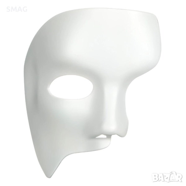 Хелоуин / Halloween маска наполовин бяла Фантом_1123483, снимка 1
