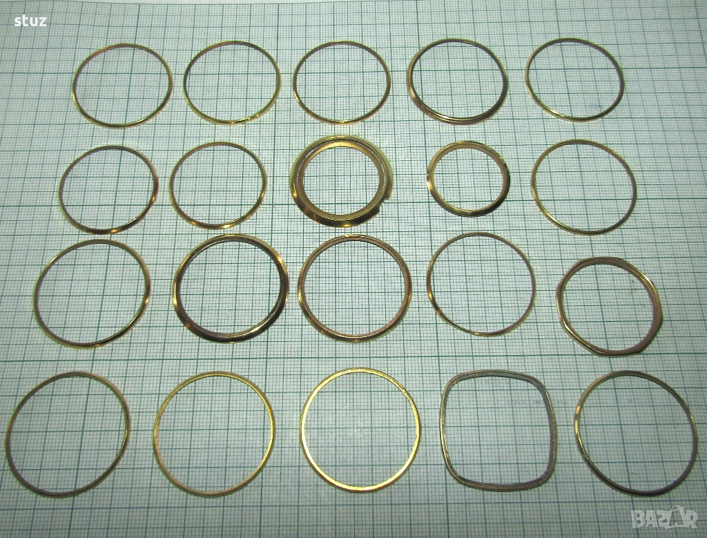 Рамки за стъкла на ръчни часовници, сет 20 бр., снимка 1