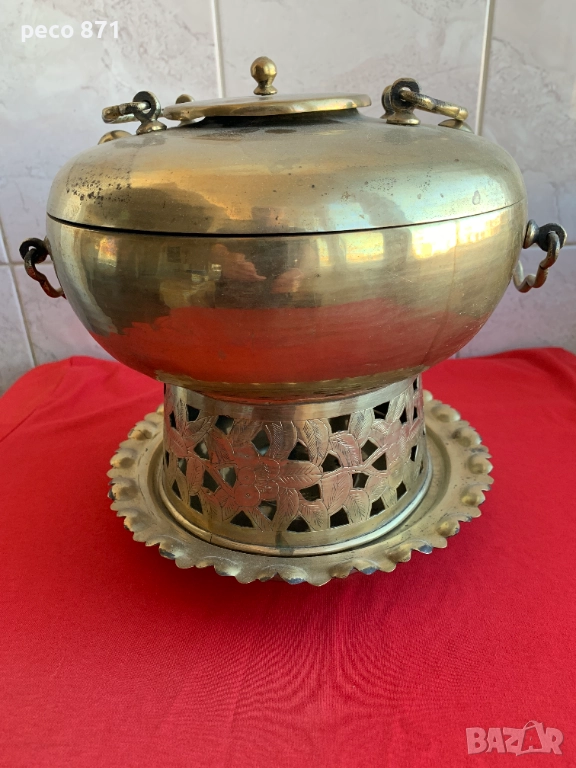 Интересен стар съд-Стар китайски съд за фондю, снимка 1