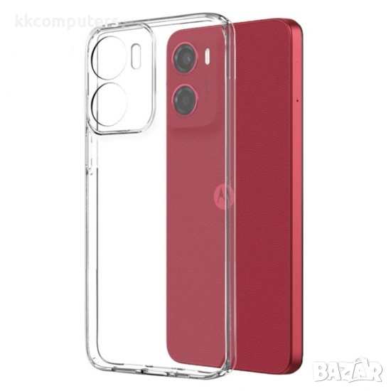 Силиконов кейс MBX 2mm, и Протектор За Motorola Moto G05/E15, Прозрачен, снимка 1
