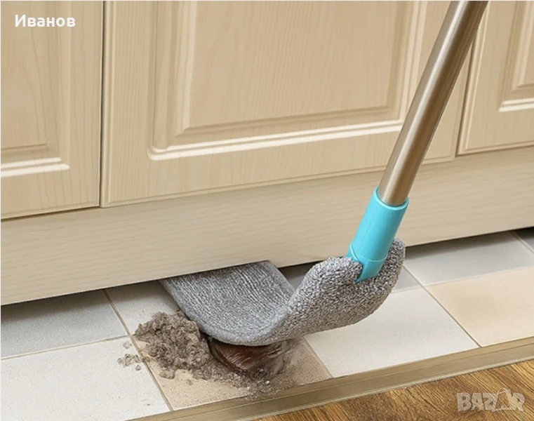 Гъвкава микрофибърна четка за почистване на трудно достъпни места, снимка 1
