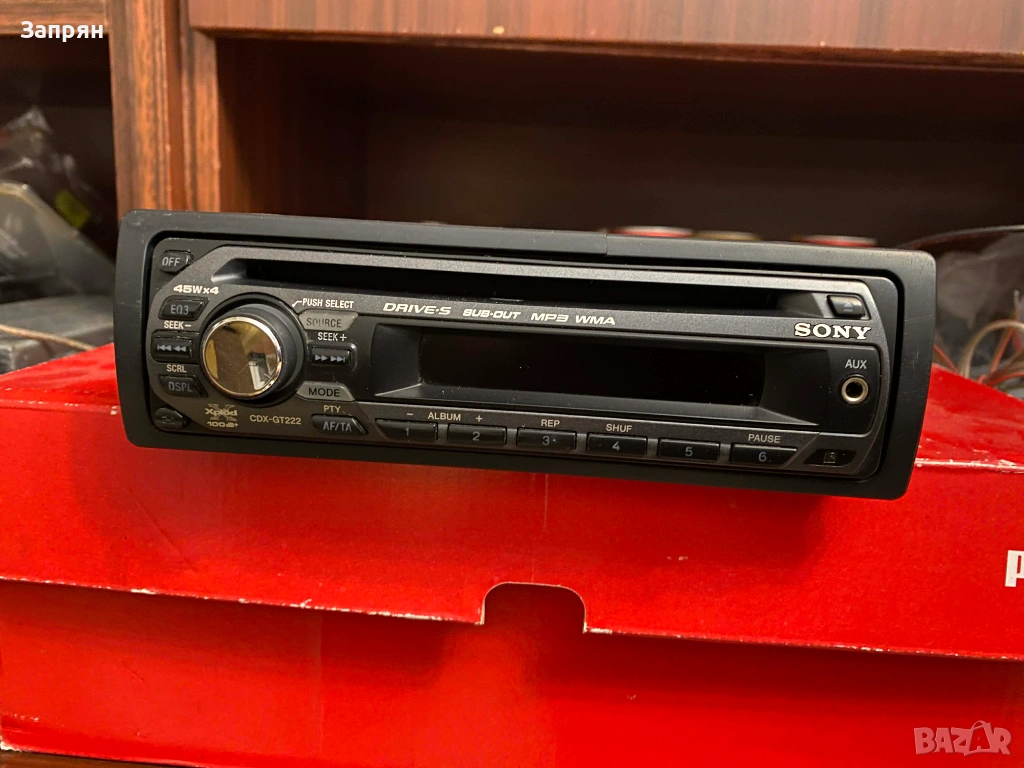 Авто Сд МП3 плеър Сони/Sony CDX-GT 222 Сд/Мп3/АУХ, снимка 1