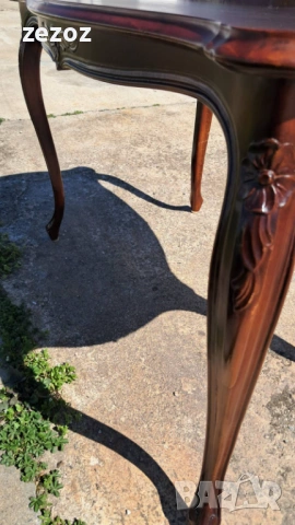 Маса холна орехов масив №104, снимка 4 - Маси - 54109018