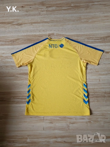 Оригинална мъжка тениска Hummel x Brondby IF / Season 21-22 (Home), снимка 3 - Тениски - 54156921