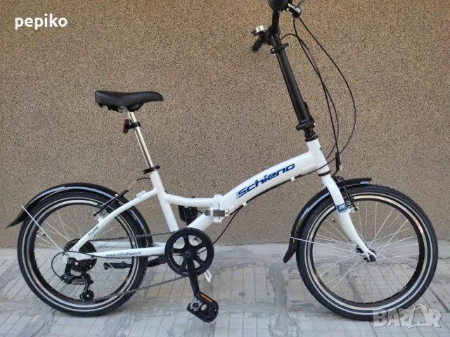 Продавам колела внос от Германия  тройносгъваем алуминиев велосипед SCHIANO IT 20 цола