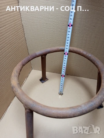 Стар Метален Саджек Пиростия За Огнище 3.3кг Номер 8., снимка 6 - Антикварни и старинни предмети - 51302664