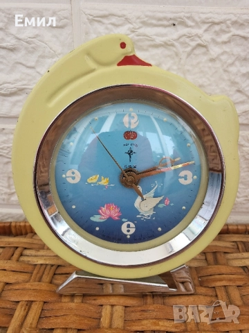 Колекционерски анимиран будилник Лебед 