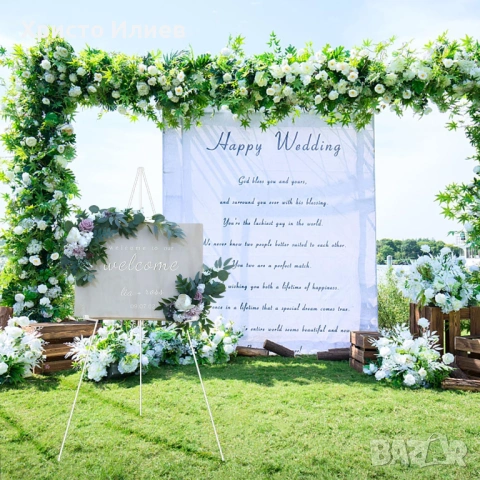 Голям телескопичен статив 169 см за художник сватба плакат изложба, снимка 4 - Други - 53535179