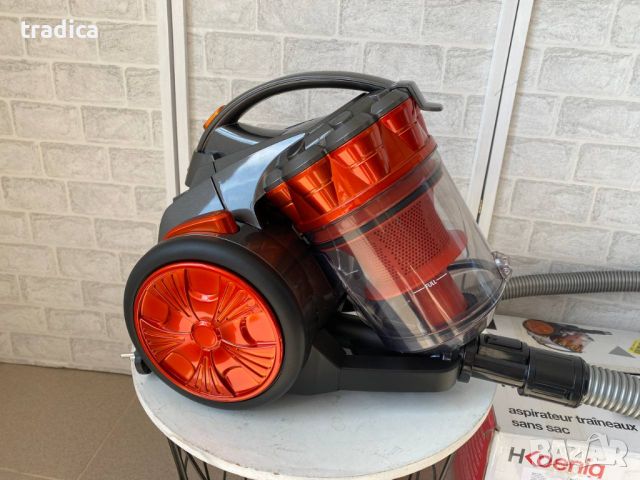 Прахосмукачка без торба H.Koenig STC60 Compact 2.5L HEPA филтър 700W, снимка 4 - Прахосмукачки - 45999951